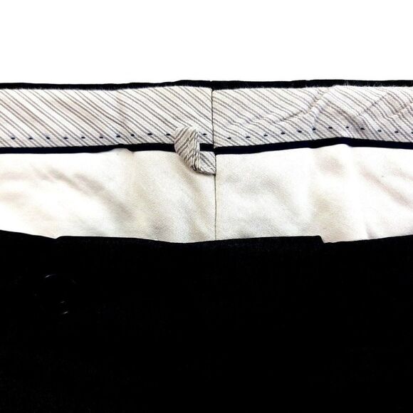 Ballin Classic Super 120s Wool Gray W/ Blue Twill Pleated Cuff Dress Pants 36/31 - Picture 4 of 8